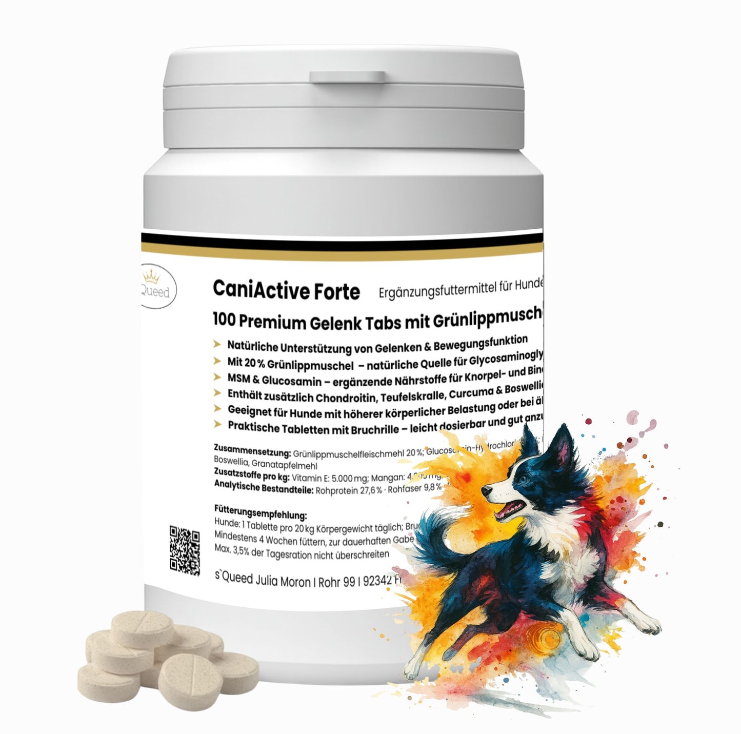 CaniActive Forte Gelenk Tabs Hund 100 Stück