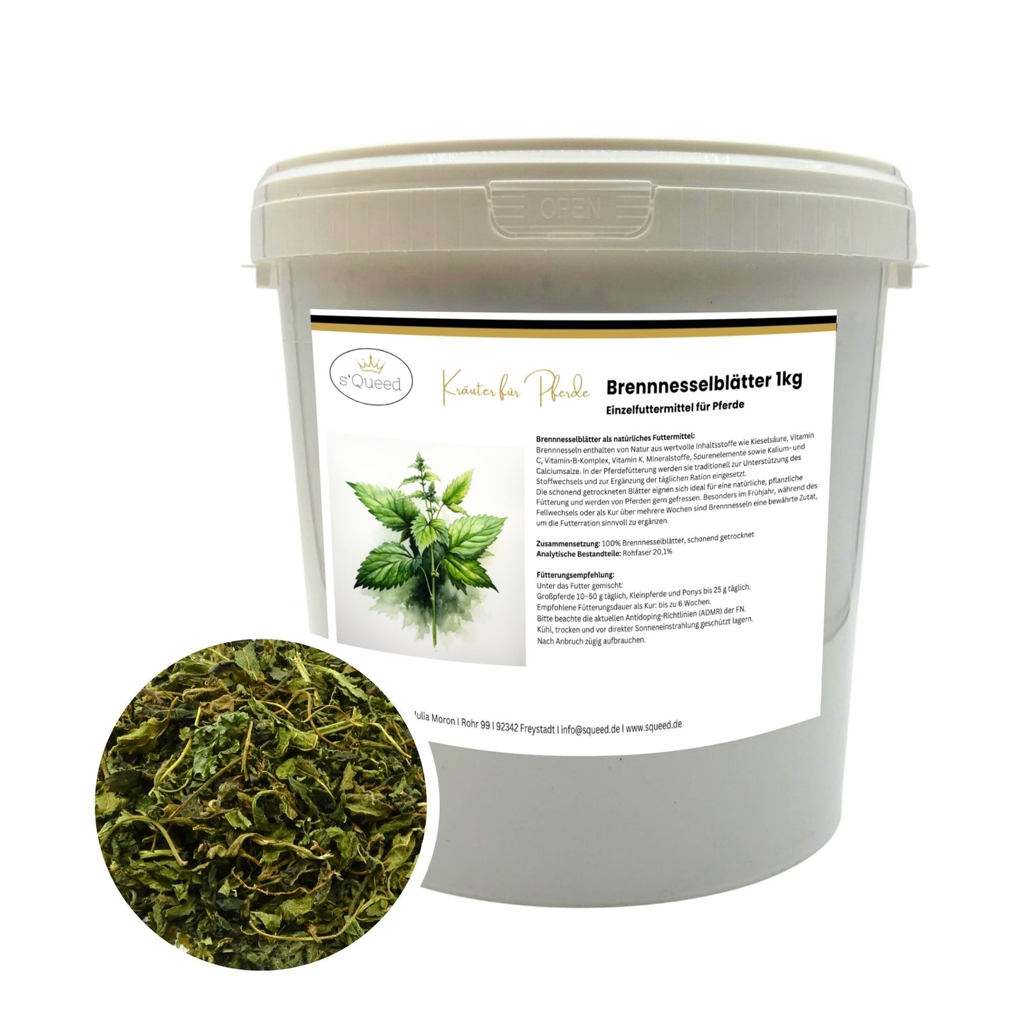 Brennnesselblätter für Pferde 1kg