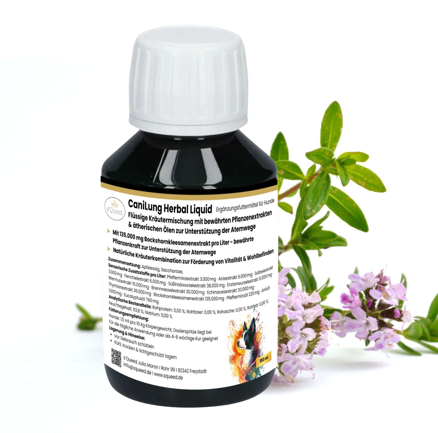 CaniLung Herbal Liquid 100 ml Atemwege Hund