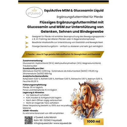 EquiActive MSM & Glucosamin Liquid 1000 ml Pferd