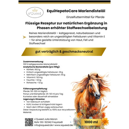 EquiHepatoCare – Mariendistelöl 1000ml Pferd