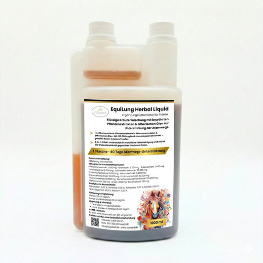 EquiLung Herbal Liquid 1000 ml Bronchial Liquid Pferd