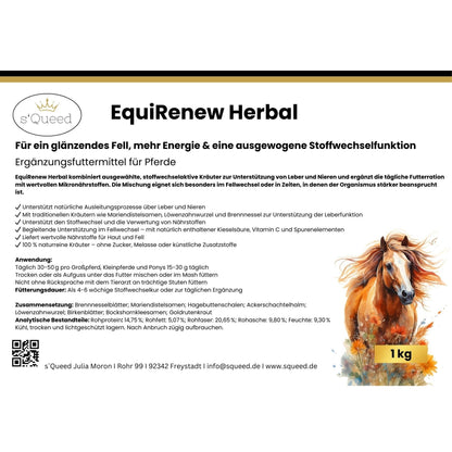 EquiRenew Herbal 1 kg - Fellwechselkräuter für Pferde