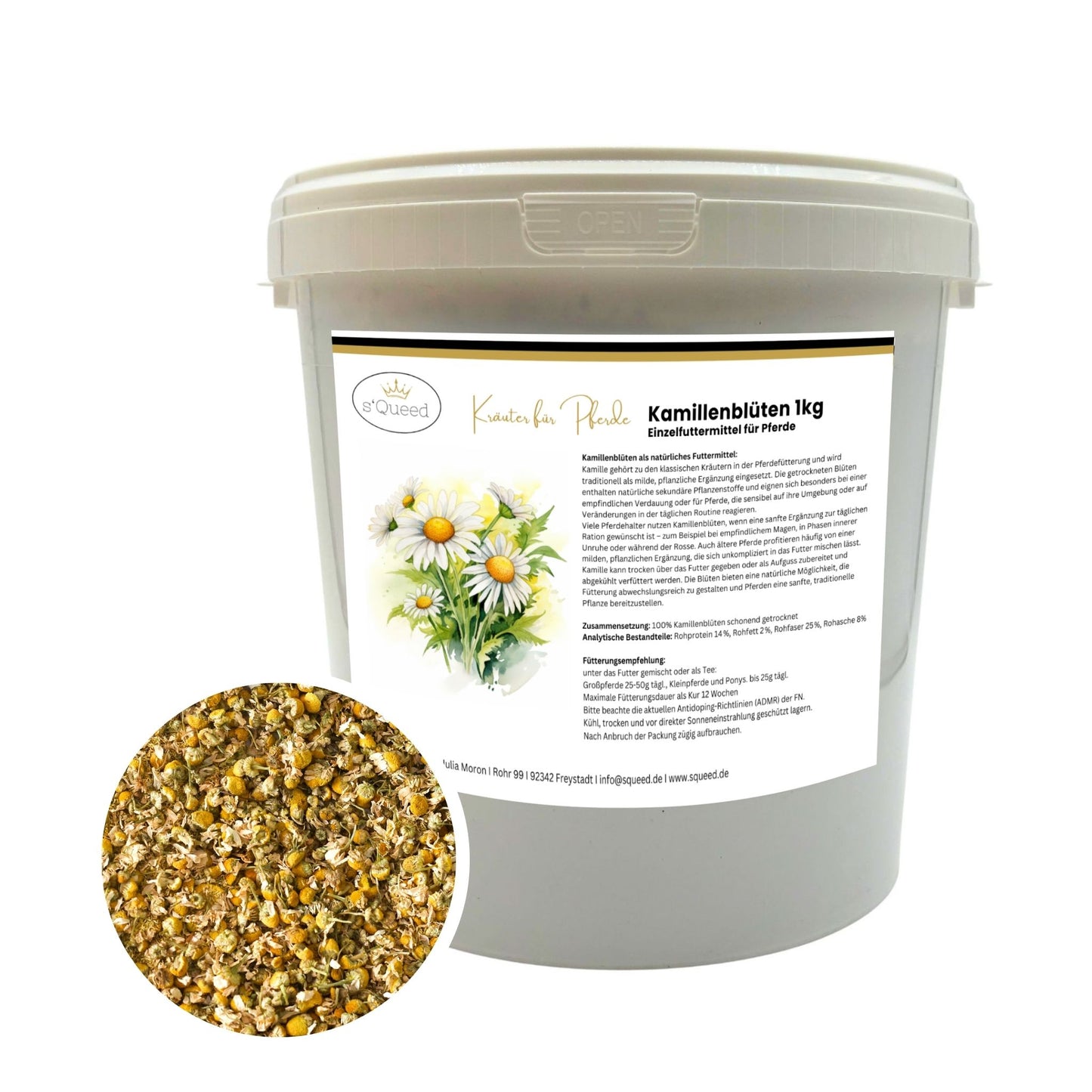 Kamillenblüten (ganze Blüte) Pferd 1kg