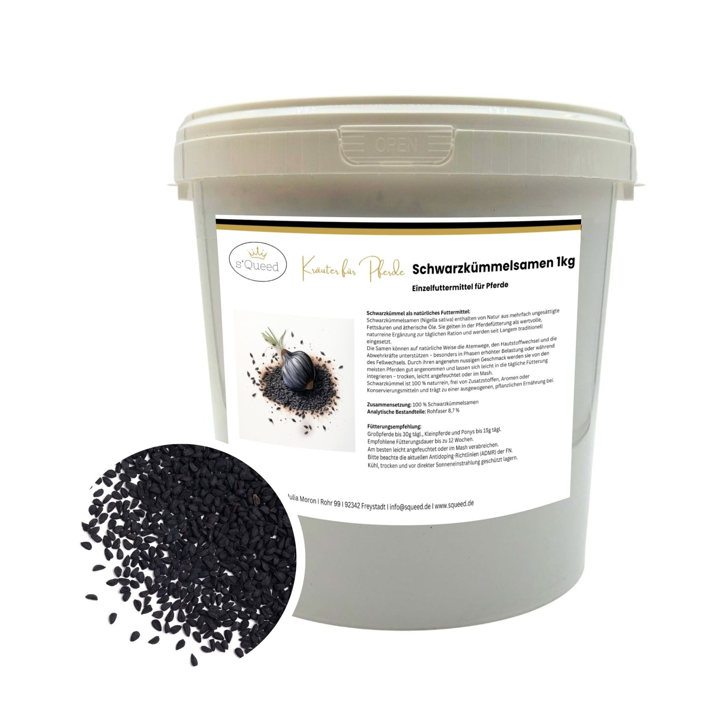 Schwarzkümmelsamen Pferd 1kg