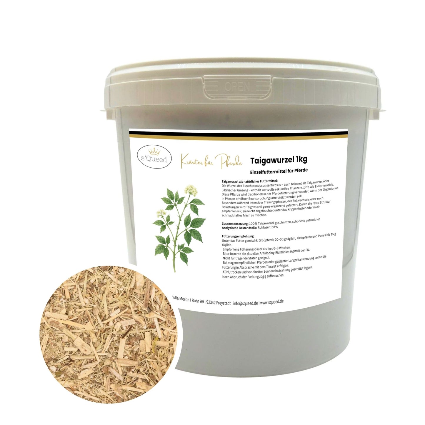 Taigawurzel Pferd geschnitten 1 kg