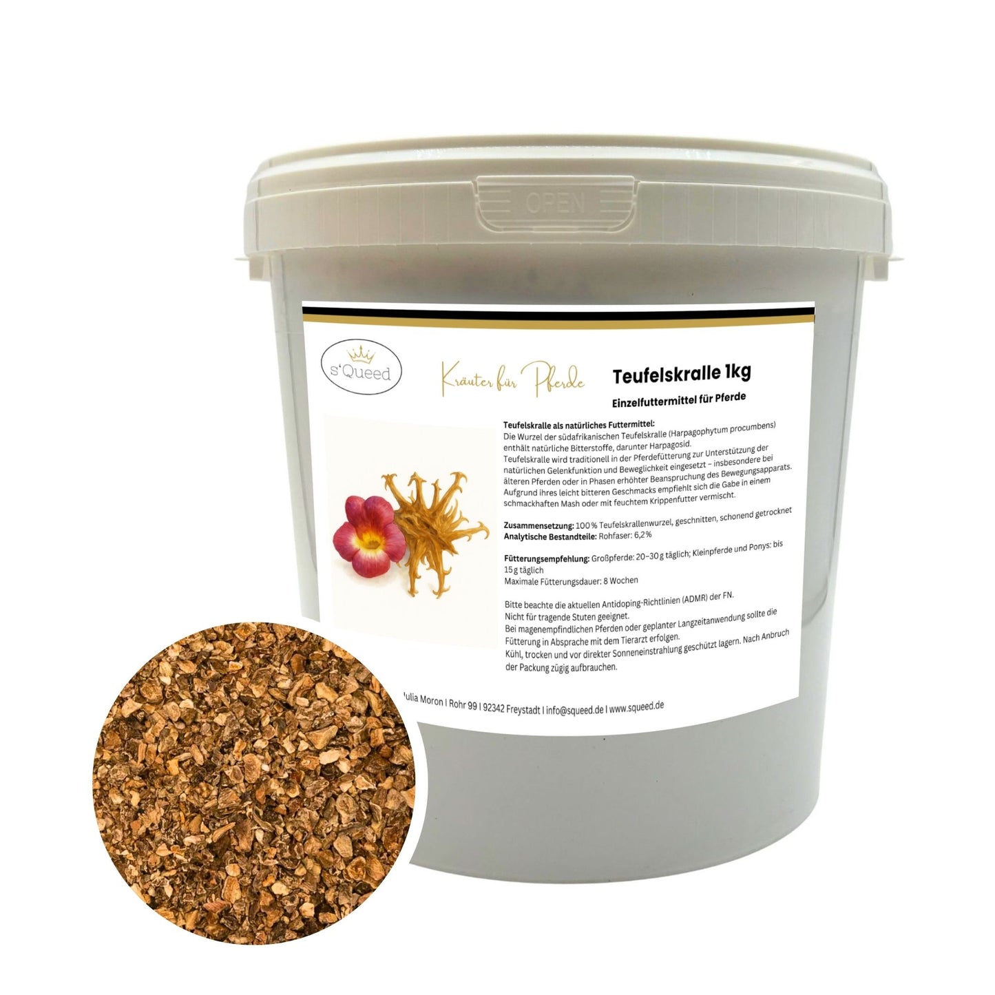 Teufelskralle geschnitten Pferd 1 kg