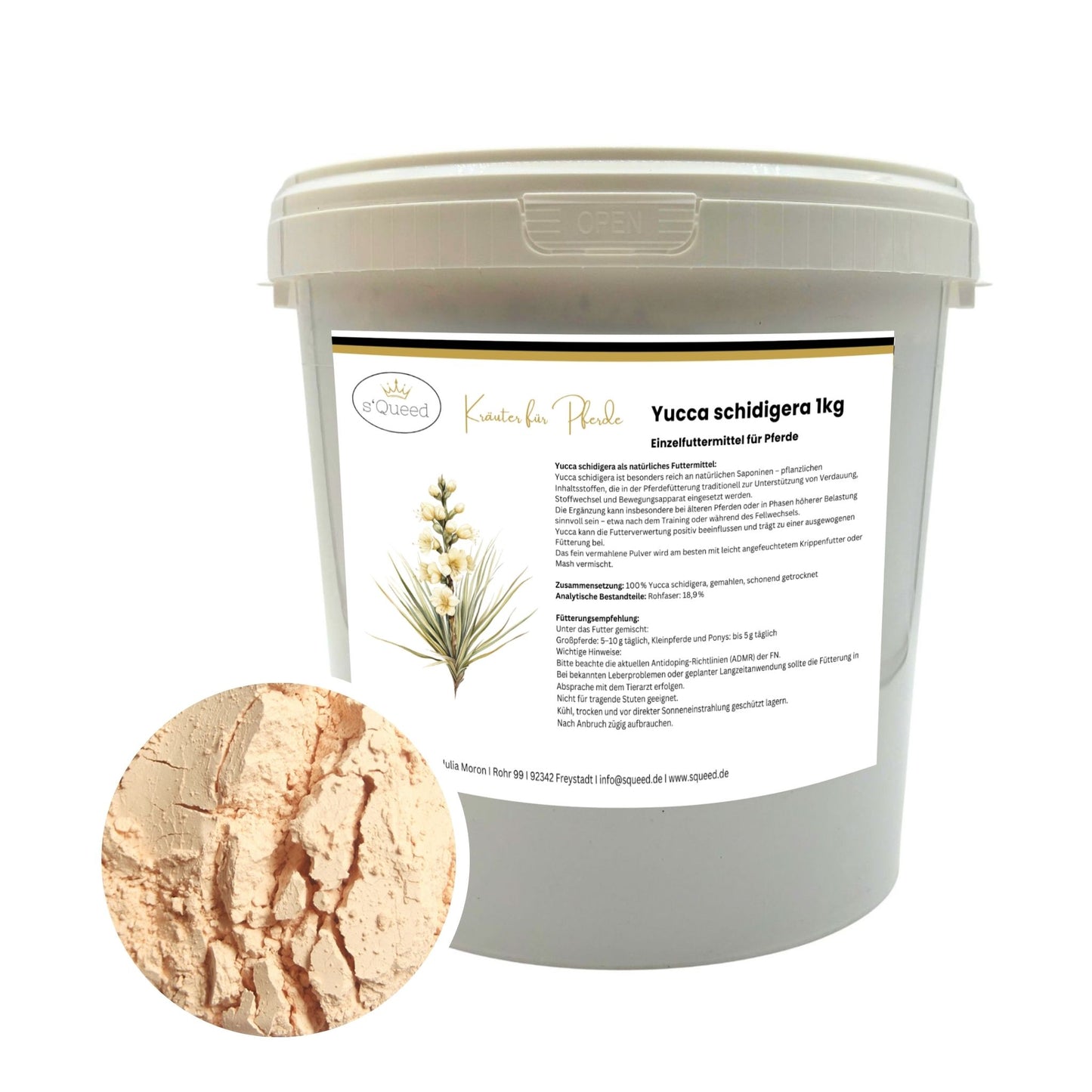 Yucca schidigera Pulver Pferd 1 kg